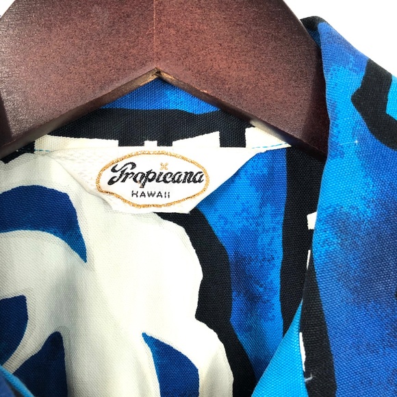 VTG Hawaiian Button Down Short Sleeve Shirt Sz M/L - Picture 4 of 6